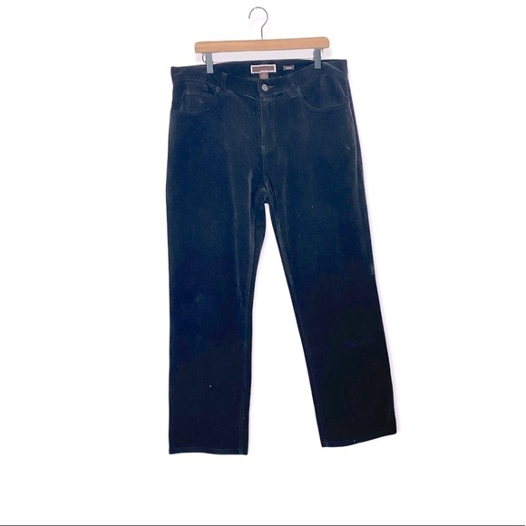 Michael Kors corduroy classic high rise black jean pants plus size 36 - Picture 1 of 7